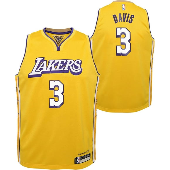 Anthony Davis Los Angeles Lakers NBA Boys Youth 8-20 Yellow Gold Icon  Edition Swingman Jersey