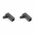 thumbnail image 1 of 2Pcs Toslink 90 Degree Optical Audio Cable Adapter Male to Female Right Angle 360 Rotates PC TV DVD Stereo Optical Cable, 1 of 7