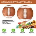 thumbnail image 5 of Football Party Supplies Serve 20 Football Plates, Dessert Plates Football Birthday Party Decorations for Super Bowl Party Football Game Tailgate Party, 5 of 5