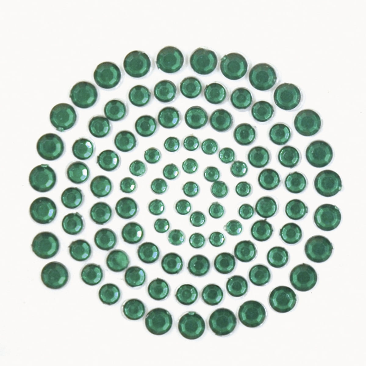 SelfAdhesive Rhinestones 100/PkgDark Green