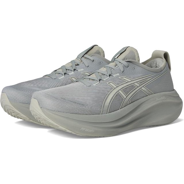 Zapatillas de Running ASICS GEL-NIMBUS 27 Para Hombre (Gris Foca/Gris Lago) Talla 8.5 de EE. UU.
