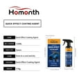 thumbnail image 2 of Homonth-agente de revestimiento de coche, pintura de coche, nanorevestimiento impermeable, antiincrustante, espejo protector, brillo, revestimiento de coche, 2 of 10