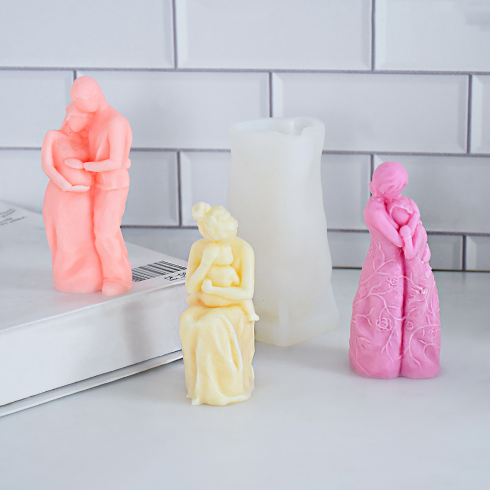 Chicmine Candle Mold Body Shape Silicone Mold DIY Epoxy Resin Mold Food  Grade 3D Mold Easy Demolding Soap Candle Mould Silicone Mold Home Supplies  