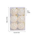 thumbnail image 4 of 6PCS Large Christmas Ball Ornaments - 2.36" Shatterproof Glitter Diamond Xmas Tree Decorations for Holiday, Wedding & Party Decor, 4 of 7