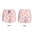 thumbnail image 3 of Gukieu Cute Pig Face Print Women's Sports Shorts with Drawstring Elastic Waistband for Running, Yoga, Fitness-X-Large, 3 of 7