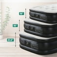 thumbnail image 3 of GIANNA Twin Size 18" Air Mattress, Inflatable Bed with Built-in Pump, Quick Setup & Comfortable Support for Home and Travel, 3 of 6