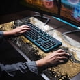 thumbnail image 3 of Large Gaming Mouse Pad, Black White Gray Gold Marble XXL Big Desk Pads PC Keyboard Waterproof and Non-Slip 31.4 x 15.7inches 3mm Thick Table Mat,Ideal Partner for Work & Laptop, 3 of 6