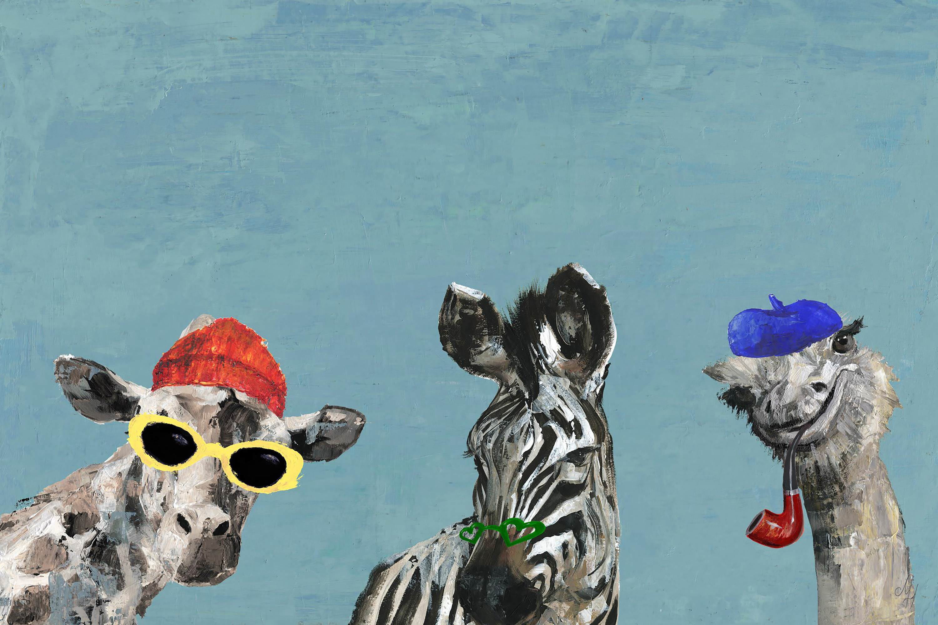Happening Bunch III Painting Print on Wrapped Canvas