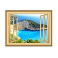 thumbnail image 2 of VWAQ Ocean View Wall Decor Window Decal Nature Scene Bedroom Art Sticker Peel and Stick Mural - NW4 (24"H X 30"W), 2 of 2