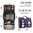 thumbnail image 6 of Portable Travel Toiletry Bag Roll up Makeup Bag Spacious Hanging Hook Makeup Bag for Travel Gym Camping Cute Halloween Ghost, 6 of 9
