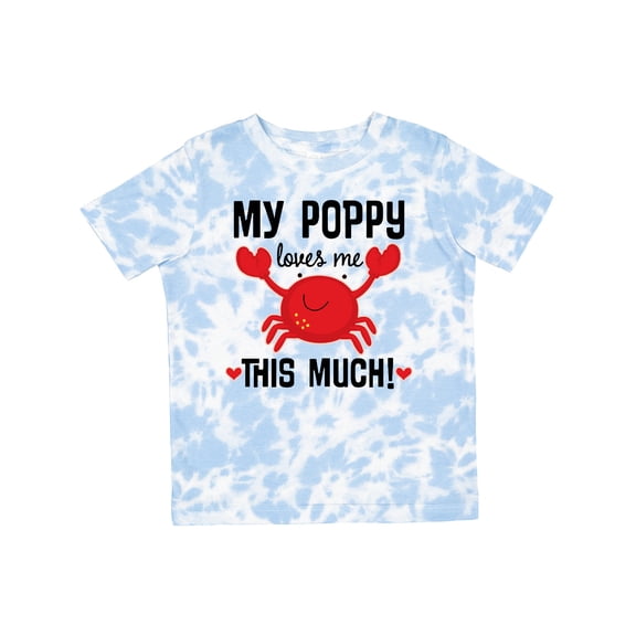 Inktastic My Poppy Loves Me Grandchild Boys or Girls Toddler T-Shirt