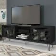 thumbnail image 3 of Better Home Products Frizz Mid-Century Modern TV Stand for 70 Inch TV in Black, 3 of 5