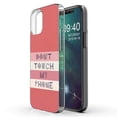 thumbnail image 1 of TalkingCase Slim Phone Case Compatible for Apple iPhone 12, 12 Pro, Don't Touch Phone Print, Lightweight,Flexible,Soft, USA, 1 of 7