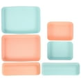 thumbnail image 3 of Gymnture 6Pcs Colorful Desk Drawer Organizers for Bathroom, Makeup, Office, Kitchen, 3 of 11