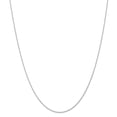thumbnail image 1 of Chaîne à Câble Cardée en Or Blanc 14K, 0,95 mm, 18 Po, 1 of 6