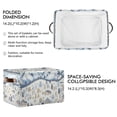 thumbnail image 2 of Yayeee 2 Pack Canvas Storage Basket with Handles for Shelves Fabric Bins Closet Organizer, Light Blue Mountain, 2 of 8