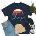 thumbnail image 5 of Chicago Skyline Shirt Blue Orange - Unisex Heavy Cotton Tee Shirt, 5 of 7