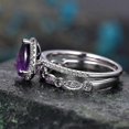 thumbnail image 3 of Juego de anillos de diamantes redondos de princesa morada de 1/2 piezas, tamaño 6-10, joyería de lujo de moda para mujeres, tamaño 8-1 piezas | Código de modelo 358 TAMAÑO 8 1 piezas, 3 of 3