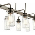 thumbnail image 2 of 43457CLP Kichler Lighting Braelyn - 8 Light Linear Chandelier - with Vintage Industrial inspirations - 11.5 inches tall by 15 inches wide-Classic, 2 of 5