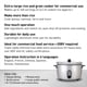 thumbnail image 2 of Panasonic Olla de arroz comercial, capacidad extra grande, 80 tazas (cocinada), 40 tazas (sin cocinar) con operación de un solo toque, 208 V - SR-GA721L - Plata, 2 of 5