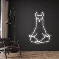 thumbnail image 3 of Handmadetneonsign Alpaca Doing Yoga Pose Neon Sign, Alpaca Led Signs, Alpaca Led lights, Custom, 3 of 5