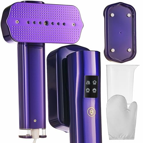 Miniplancha de vapor y vaporizador de viaje Virellix: Eliminador de arrugas portátil de 1200 W, vaporizador de ropa de mano, calentamiento rápido en 20 segundos, 4 modos, diseño plegable compacto, va
