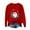 Red, variant on Zhanying Christmas Pullover Sweater Holiday Theme Red Holiday Sweater Cute and Cozy Holiday Sweater for Women