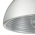 thumbnail image 2 of Globe Electric Rachelle 1-Light Brushed Nickel Flush Mount Ceiling Light with Ribbed Interior, 69995, 2 of 7