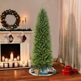 thumbnail image 5 of Puleo International 6.5 ft Fraser Fir Pencil Artificial Christmas Tree, Metal Stand, Green, 5 of 5
