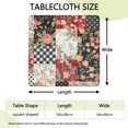 thumbnail image 2 of Pioneer Flower Floral Print Pattern Square Fitted Tablecloth with Elastic Edge,Square Table Cover,Washable Elastic Table Cover for Home Kitchen Party Decor 34"x34", 2 of 6