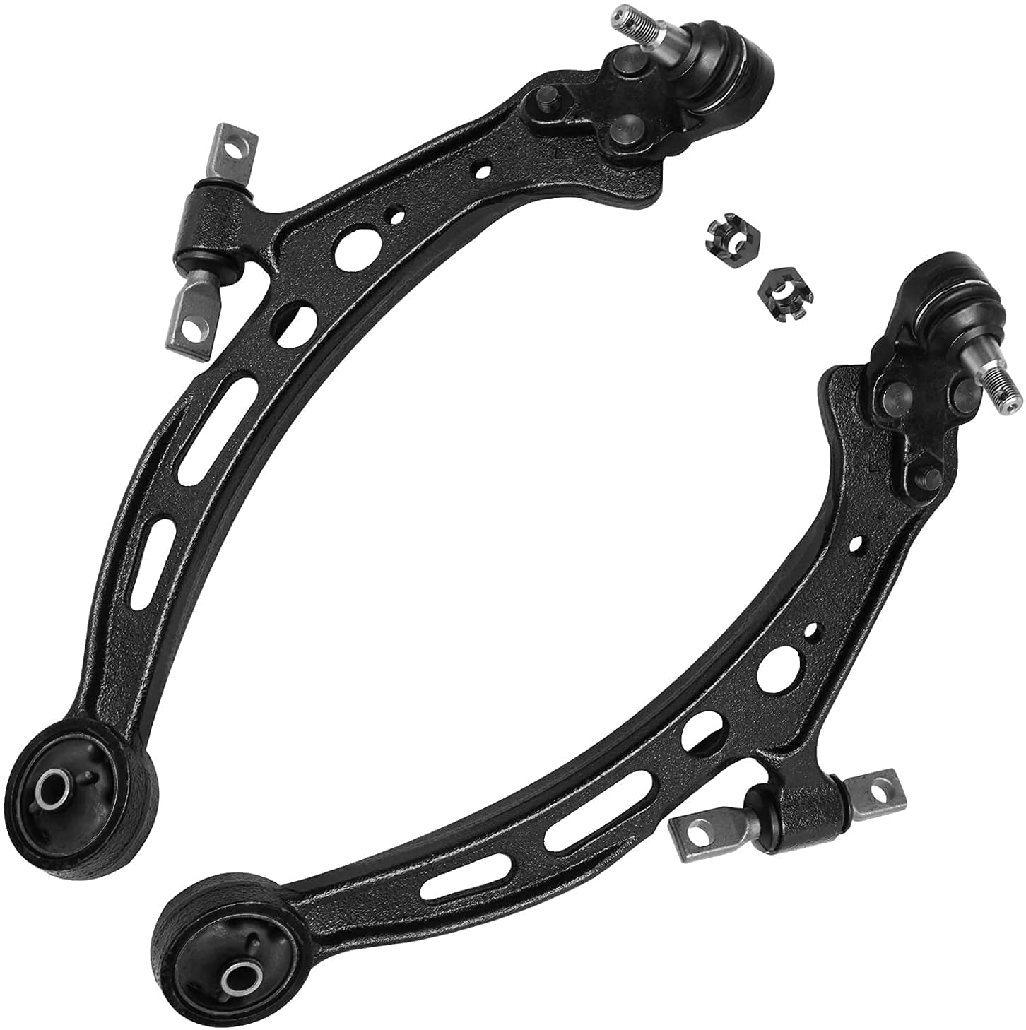 Detroit Axle - Front Lower Control Arms for 1997-2001 Toyota Camry Lexus ES300, 1999-2003 RX300, 2 Lower Control Arms, 2 Outer Tie Rods, 2 Sway Bars Replacement