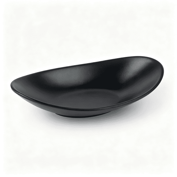 DESIGNICE , A5 Melamine Black Ship Key Bowl Jewelry Dish Bowl Tray Organizer for Keys, 8.46" X 4.53" X 1.57" Inch