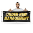 thumbnail image 2 of Under New Management Banner Sign 18 Inch x 48 Inch | 13 oz Vinyl with Metal Grommets | Heavy-Duty Single-Sided Outdoor Durable Printed High-Quality Weatherproof | Made in the USA, 2 of 6