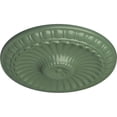 thumbnail image 3 of Ekena Millwork 11 1/4"OD x 1 1/8"P Linus Ceiling Medallion, Hand-Painted Athenian Green, 3 of 6