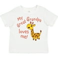thumbnail image 3 of Inktastic My Great Grandpa Loves me- cute giraffe Boys or Girls Toddler T-Shirt, 3 of 5