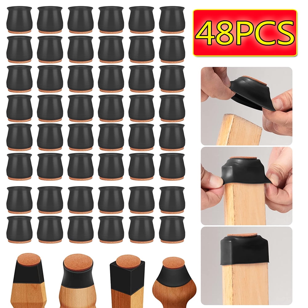 Silicone Chair Leg Protectors for Hardwood Floors Table feet Covers for