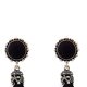 thumbnail image 5 of Pendientes largos Qarigey con Borlas de Cristal Bohemio para Mujer Joyería Vintage Llamativa Negro, 5 of 6