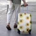 thumbnail image 3 of White Sunflower Sketch Pattern Luggage Cover Fashion Suitcase Cover Baggage Covers Fit 25-28 Inch Luggage (Go Travel), 3 of 5
