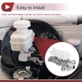 thumbnail image 7 of Unique Bargains 1 Pc Brake Master Cylinder for Nissan Urvan 2002-2013 Engine Compartment Hydraulic Master Cylinder with Reservoir No.46010VW001 Aluminum Alloy Plastic, 7 of 7