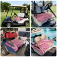 thumbnail image 6 of Golf Cart Seat Covers for 2 Seater,Marble Pink Microfiber Cart Seat Towel Blanket,Modern Abstract Artwork Luxury Golden Absorbent Breathable Non Slip Bench Seats Protector for Golf Course 51"x31", 6 of 9