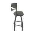 thumbnail image 4 of 860 Hunter 36" Swivel Bar Stool with Pewter Finish and Graph Chalice Seat and Back, 4 of 5