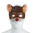 thumbnail image 2 of Máscara de ratón para niños, máscara de media cara de ratón, accesorio para disfraz de Halloween, 2 of 3