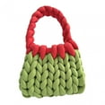 thumbnail image 5 of Milageto Handwoven Handbag Elegant Shoulder Bag Fashion Pouch Shopping Bag Soft Purse Green, 5 of 8