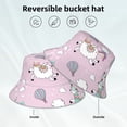 thumbnail image 4 of Kdxio Reflective Bucket Hat - Llama Unicorn and Rainbow Print Bucket Hat for Men,Women, 4 of 9