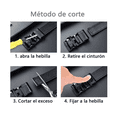 thumbnail image 5 of Cinto Elegante para Hombre diseño de triángulos PU 110 cm Lab.G, negro, 5 of 5