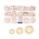 thumbnail image 2 of Botón de costura, botón de madera con agujeros dobles, accesorios de costura para ropa, botón de madera, artesanía excepcional, 2 of 9