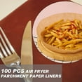 thumbnail image 2 of Revêtement de Papier Jetable de Friteuse d'Air, 100pcs Doublures Jetables Antiadhésives de Friteuse d'Air, Papier de Cuisson de 6,5 "pour le Parchemin de Qualité Alimentaire Résistant à l'Huile de Friteuse d'Air, Imperméable à l'Eau pour Cuire la Cuisson au Four à Micro-Ondes, 2 of 5