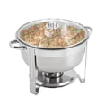 thumbnail image 5 of 8.5L Stainless Steel Round Chafing Dish Round Stainless Steel Food Warmer Kit, 5 of 12