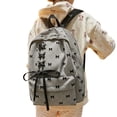 thumbnail image 2 of Girls School Backpack Corduroy Bow Backpack for Students Casual Commute Lightweight Daypack Grey One Size, 2 of 4