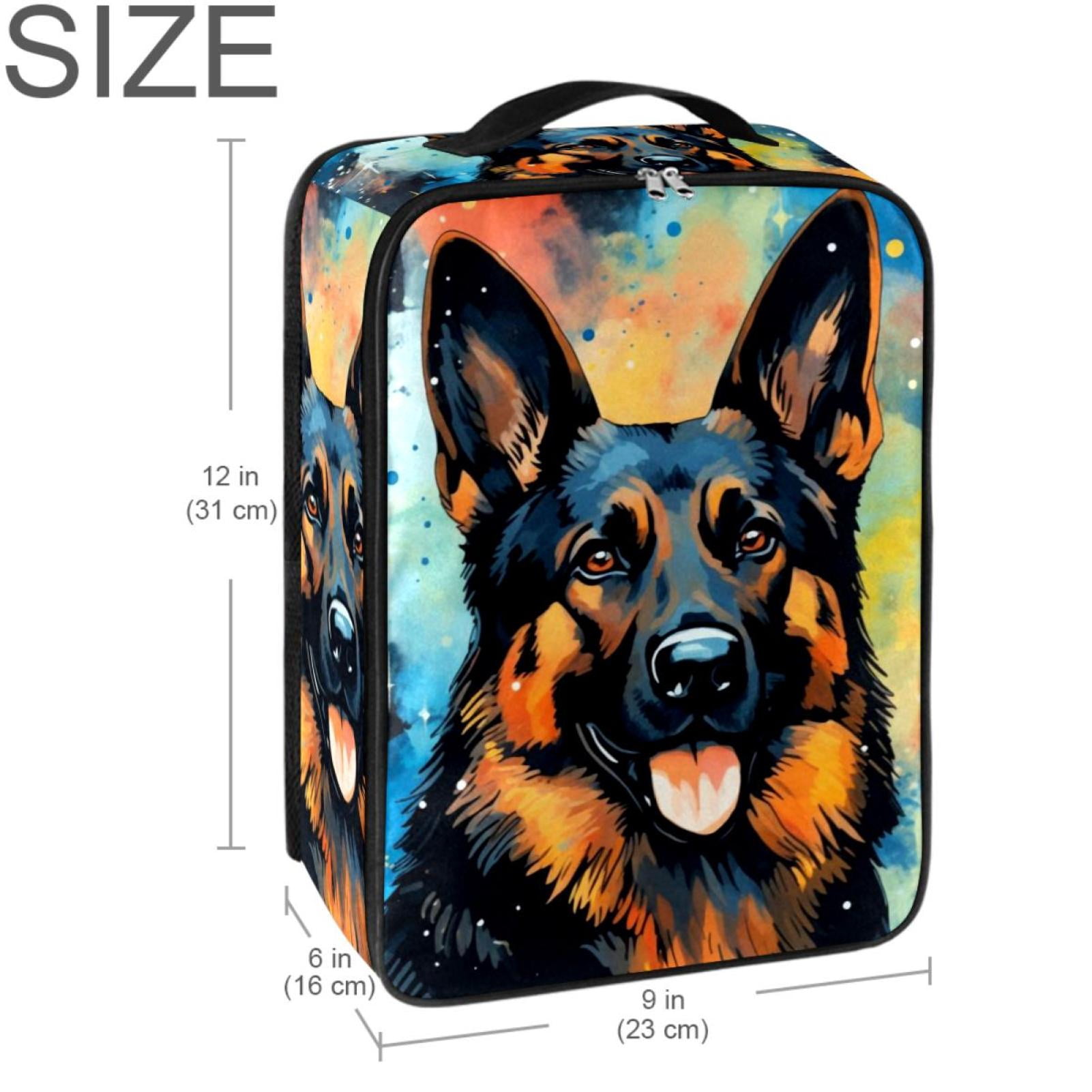 Shepherd Dog Polyester Shoe Box, 23x31cm/9x12in: Organizer & Storage Solution for Shoes, Accessories, and More
